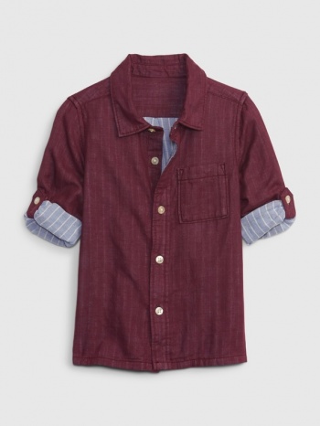 gap kids shirt red 100% cotton σε προσφορά