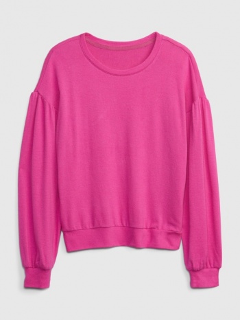 gap kids sweater pink 81% viscose, 15% recycled polyester σε προσφορά