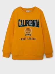 name it lauge kids sweatshirt orange 60% cotton, 40% polyester