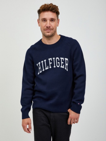 tommy hilfiger sweater blue 94% organic cotton, 6% viscose σε προσφορά