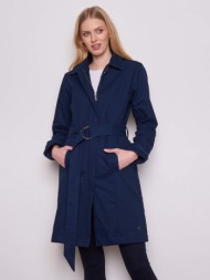 tranquillo coat blue material 1 - 100% organic cotton; material 2 - 100% recycled polyester