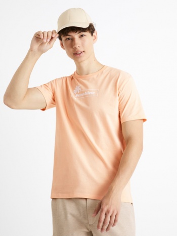 celio cecarto sunshine t-shirt orange σε προσφορά