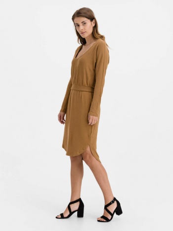 gap dresses brown 47% polyester, 47% rayon, 6% spandex σε προσφορά