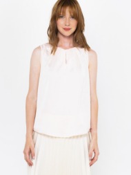 camaieu blouse pink 98% polyester, 2% elastane