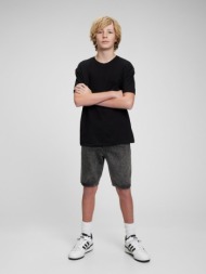 gap teen kids shorts grey 95% cotton, 5% recycled cotton