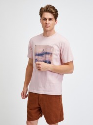 gap gap & t. campbell t-shirt pink 100 % organic cotton