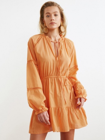 trendyol dresses orange 100% cotton σε προσφορά