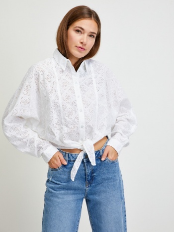 guess blouse white 100% cotton σε προσφορά