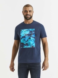 celio t-shirt blue 100% cotton