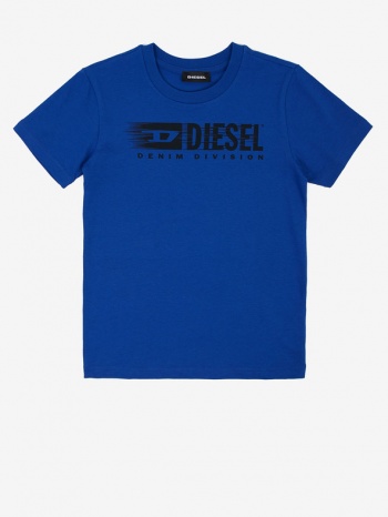 diesel kids t-shirt blue 100% cotton σε προσφορά