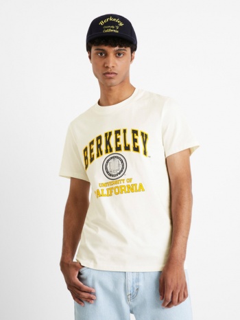 celio berkeley university t-shirt white 100% cotton σε προσφορά