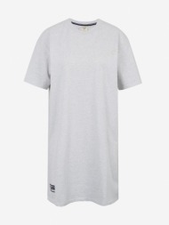 superdry code t-shirt dress dresses grey 65% polyester, 35% cotton