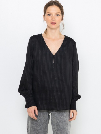 camaieu blouse black 100% polyester σε προσφορά