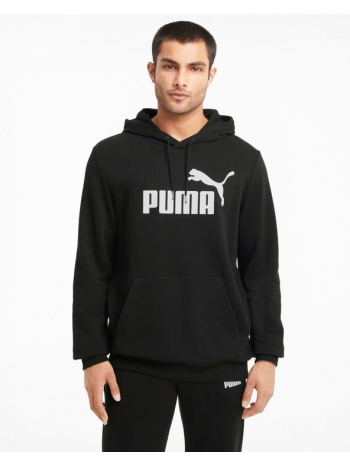 puma essentials big logo sweatshirt black 66% cotton, 34% σε προσφορά