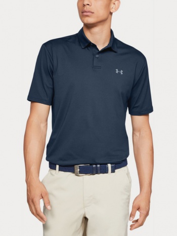 under armour performance polo shirt blue 95% polyester, 5 σε προσφορά