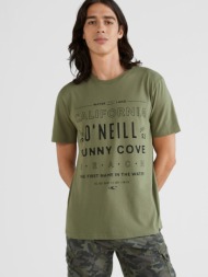 o`neill muir t-shirt green 100% cotton