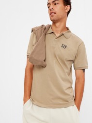 gap polo shirt beige 100% cotton