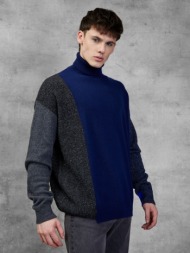 diesel sweater blue 50% wool, 19% polyamide, 18% viscose, 5% cotton, 4% modal, 3% cashmere, 1% polyp