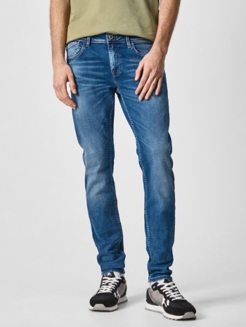 pepe jeans finsbury jeans blue 90% cotton, 8% polyester, 2% σε προσφορά