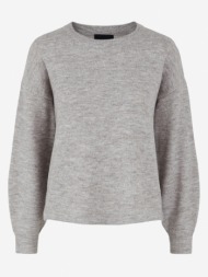 pieces cindy sweater grey 51% recycled polyester, 46% acrylic, 3% elastane