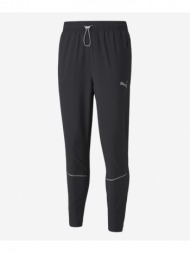 puma run tapered sweatpants black 100% polyester