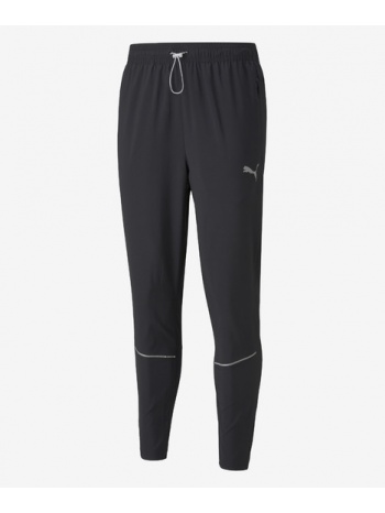 puma run tapered sweatpants black 100% polyester σε προσφορά