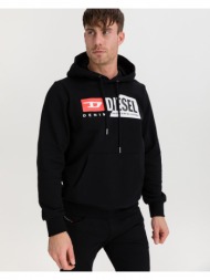 diesel s-girk-hood-cuty sweatshirt black 100% cotton