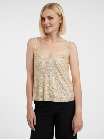 orsay top gold 100% polyester