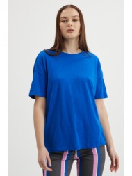 noisy may mathilde t-shirt blue 50% cotton, 50% polyester