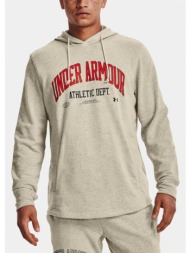 under armour ua rival try athlc dept hd sweatshirt brown 80% cotton, 20% polyester