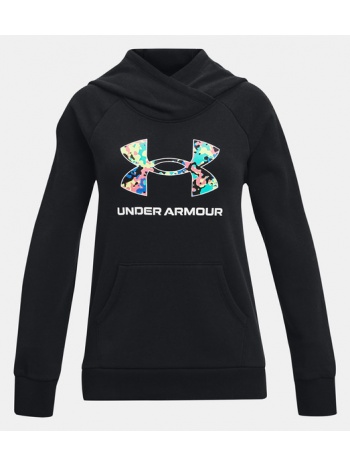 under armour rival logo hoodie kids sweatshirt black 80% σε προσφορά