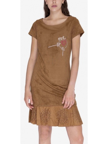 desigual dresses brown 100% polyester σε προσφορά