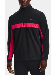 under armour ua storm midlayer 1/2 zip sweatshirt black pink 88% polyester, 12% elastane