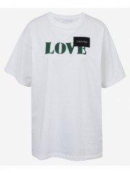 calvin klein jeans prt love logo t-shirt white