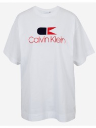 calvin klein jeans vintage logo large t-shirt white