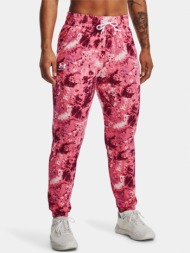 under armour rival terry print sweatpants pink 70% polyester, 25% tencel, 5% elastan