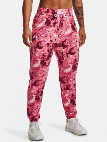 under armour rival terry print sweatpants pink 70% σε προσφορά