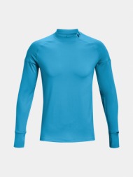 under armour ua outrun the cpld ls t-shirt blue 92% polyester, 8% elastane