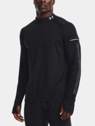 under armour ua outrun the cpld ls t-shirt black 92% polyester, 8% elastane