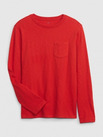 gap kids t-shirt red 100 % organic cotton σε προσφορά