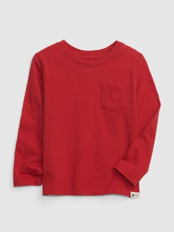gap kids t-shirt red 100 % organic cotton σε προσφορά