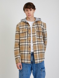 tom tailor denim jacket beige outer part - 100% cotton; hood - 60% cotton, 40% polyester
