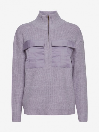 ichi sweater violet 40% acrylic, 30% nylon, 27% polyester σε προσφορά