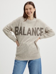 noisy may balance sweater grey 68% acrylic, 12% polyester, 11% nylon, 6% wool , 3% elastane