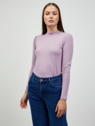 zoot.lab lilibet t-shirt violet 71% cotton, 24% viscose, 5% elastane