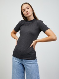 zoot.lab bobbi t-shirt grey 35% rayon, 30% cotton, 30% acrylic, 5% elastane