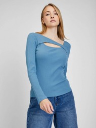 gap t-shirt blue 57% cotton, 38% polyester, 5% elastane