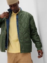 gap jacket green 100 % recycled polyester