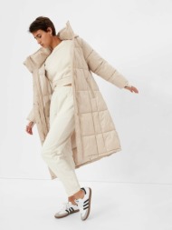 gap coat white 100 % recycled polyester