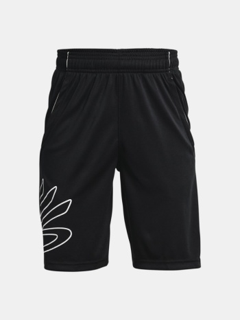 under armour curry boys hoops kids shorts black 100%